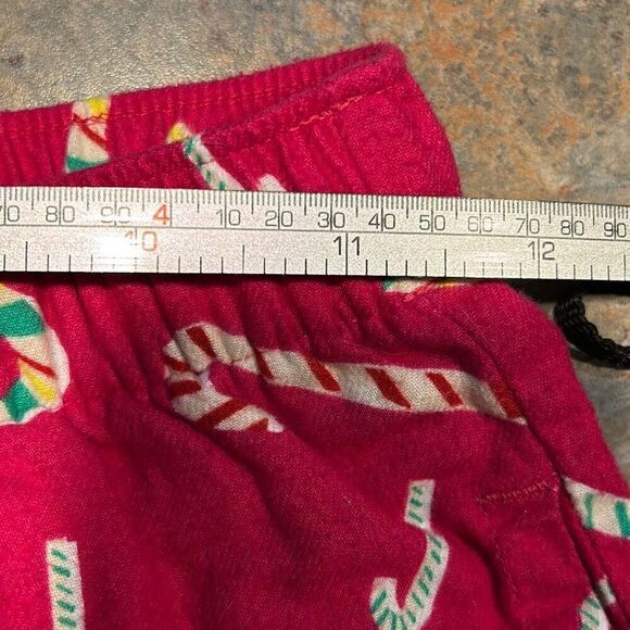Old Navy Small Pajama Jogger Pants Pink with Candy Canes and Pockets - Picture 6 of 9